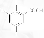 Image of 2,3,5,-Triiodobenzoic Acid Molecule